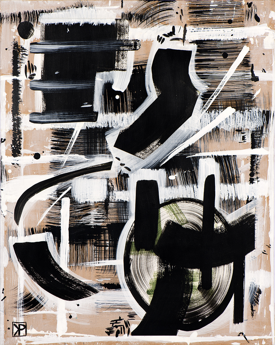 In the Mix-collage et acrylique sur toile-73 x 92 cm-2019 copie
